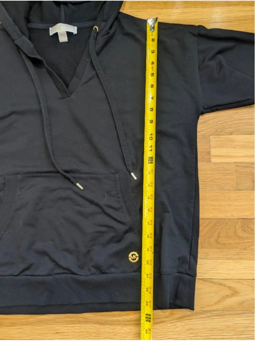 Michael Kors Black Hoodie Large Gold Accents